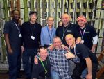 Eric Matuvangua, Dave Mallett, Phil Leighton, Steve Munday, Paul Staden, (front) Mark Jones, Gareth Robinson, John O'Neill